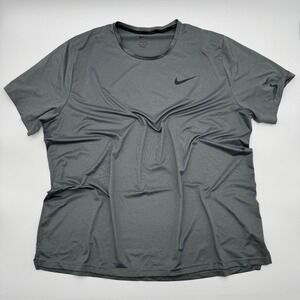 Nike Pro Dri-FIT Mens XXL Gray Short Sleeve Training Shirt Performance Tee